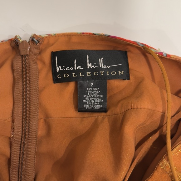 Gold Nicole Miller Gown - Picture 6 of 7